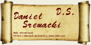Daniel Sremački vizit kartica
